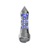 Thread-On Daytona Style Spike Gearshift Knob With LED 9/10 Speed Adapter - Chrome/Blue LED