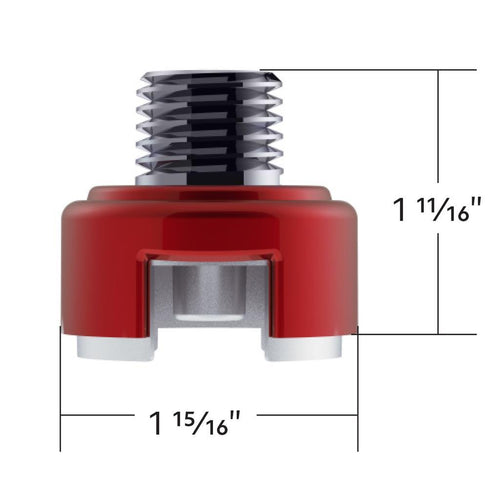 M30X3.5 Thread-On Shift Knob Mounting Adapter For Eaton Fuller Style 13/15/18 Shifter - Candy Red
