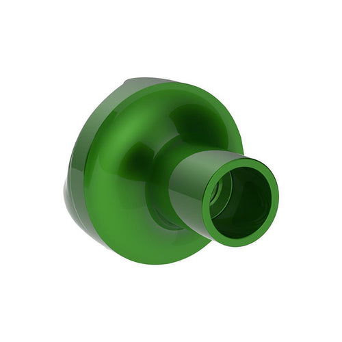 Ace Of Spades Air Valve Knob - Emerald Green With Gloss Black Inlay