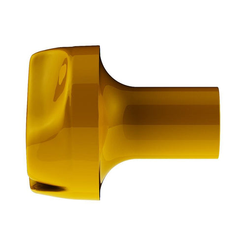 Ace Of Spades Air Valve Knob - Electric Yellow With Gloss Red Inlay