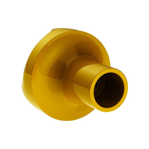 Ace Of Spades Air Valve Knob - Electric Yellow With Gloss Red Inlay