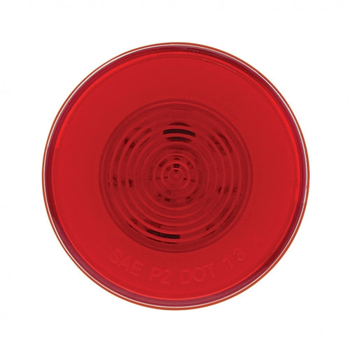 9 LED 2 1/2" Clearance/Marker Light - GLO Light - Red LED/Red Lens