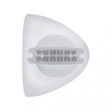 12 LED Reflector Headlight Turn Signal Light Cover - Amber LED/Clear Lens