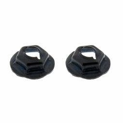 Chrome Die Cast Skull Emblem - Red