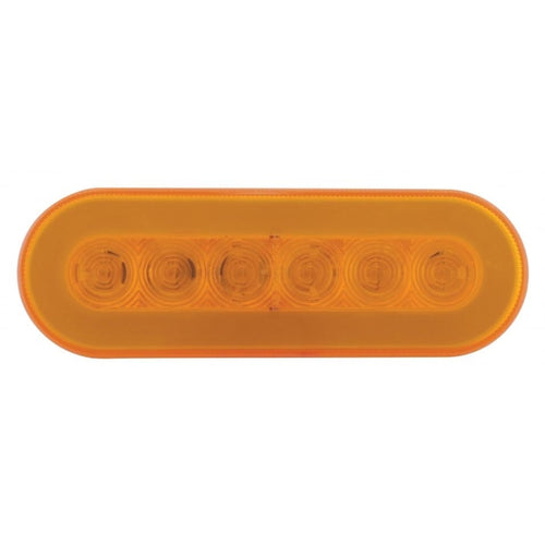 22 LED Oval "GLO" Turn Signal Light - Amber LED/Amber Lens