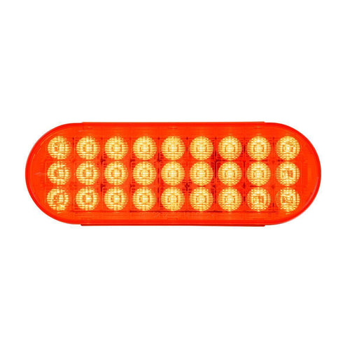 Oval Smart Dynamic Led Sealed Light Red/Red