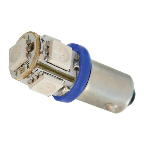 #1895 Blue Tower Style 5LED Light Bulb Pair