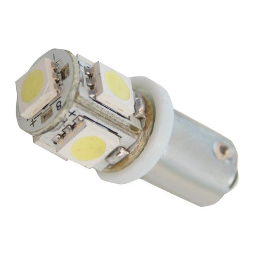 #1895 White Tower Style 5LED Light Bulb Pair