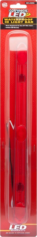 Red identification light bar