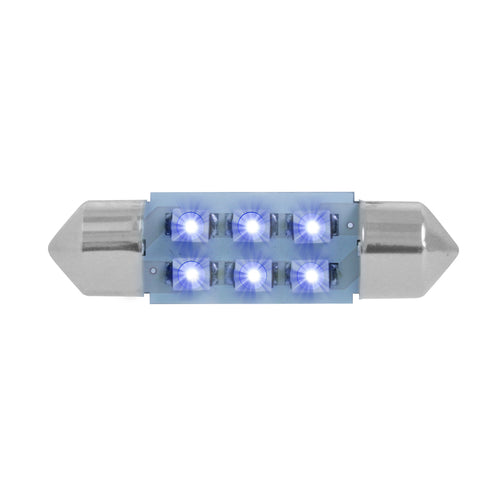 211-2 Dome Type 6 Led Light Bulb Blue