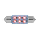 211-2 Dome Type 6 Led Light Bulb Red