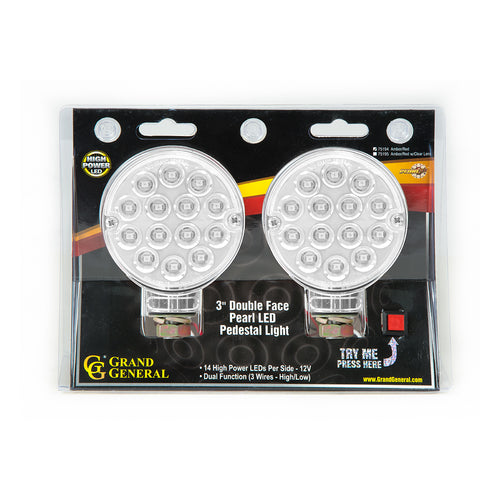 3" Double Face Pearl LED Light Twin Pack