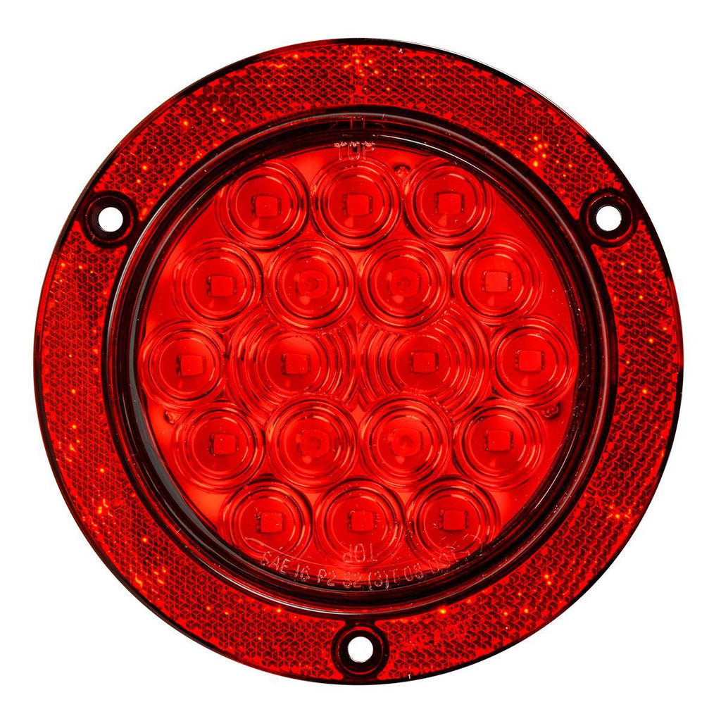 4” Led With Reflector Ring Flange Mount Light Red /Red – MiamiStar.com