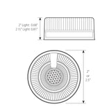 2-1/2" Prime LED Marker Light White