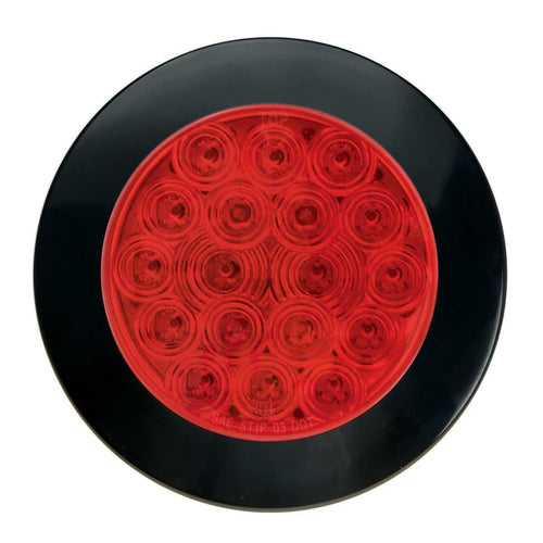 4" Fleet Flange Mount LED Light with Black Twist & Lock Bezel 3-Pin