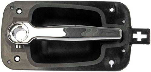 Exterior Door Handle fits International Prostar 2007-2014 - Chrome Lever, Black Housing