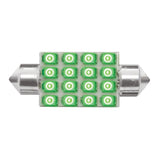 211-2 Dome Type 16 LED Light Bulb Green
