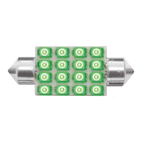 211-2 Dome Type 16 LED Light Bulb Green