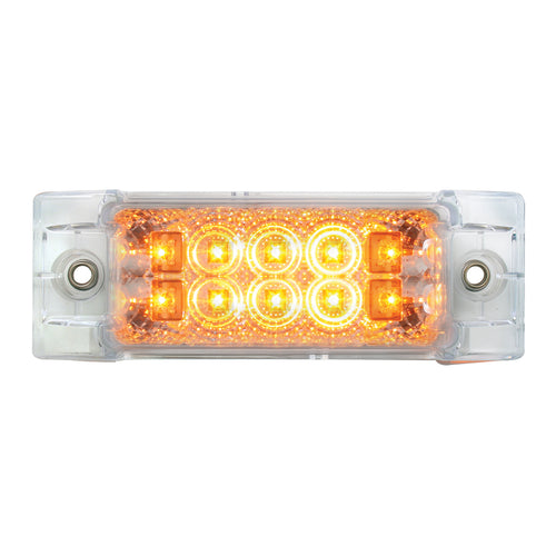 Rectangular Wide Angle Spyder 10 Led Mark
