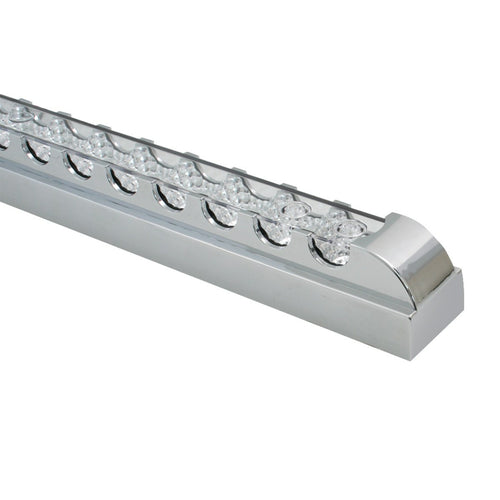 20” Red/Clear Spyder Led Light Bar With Chrome Plastic Bezel