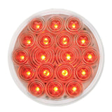 4" LED Sealed Light Fleet Series Red Clear