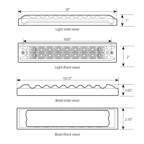 Low Profile Spyder LED Light Bar