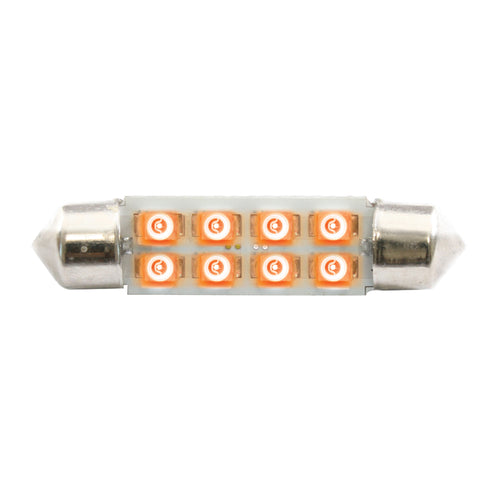 211-2 Dome Type 8 LED Light Bulb Amber