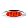 Red/Red Ultra Thin Surface Mount Y2K LED Light with Chrome Bezel and Visor