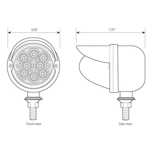 Single Face Spyder LED Pedestal Light With Visor