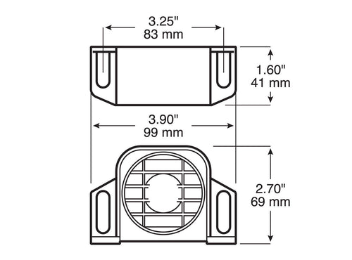Peterson Back-Up Alarm, 97 Decibels, 4″X2.125″ 12V / 24V