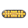 Oval Pearl LED Light Smoke Lens Amber/Smoke