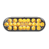 Oval Pearl LED Light Smoke Amber Clear