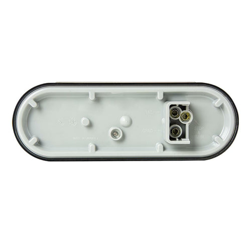 Oval Pearl LED Light Smoke Lens Red/Smoke