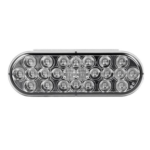 Oval Pearl LED Light Smoke Lens Red/Smoke