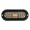 Amber/Smoke Lens Oval Flange Mount Pearl LED Sealed Light