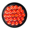 4" LED Sealed Pearl LED Light Smoke Len Red/Smoke