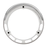 Chrome Plastic Bezel W/Visor Pearl LED pedestial Ligths