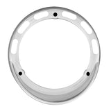 Chrome Plastic Rim W/Visor Up side down for 4” lights