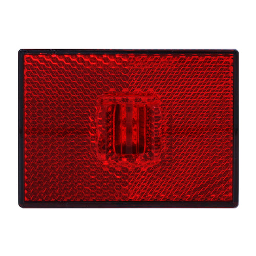 Rectangular Stud Mount LED Marker Light w / Reflector