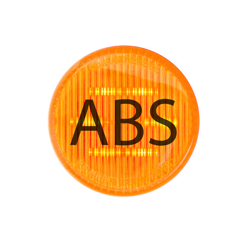 ABS Logo Amber Round LED Marker Light 2.5”