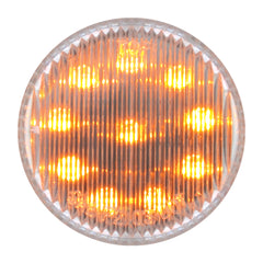 2" Round Fleet LED Marker Light Amber/Clear
