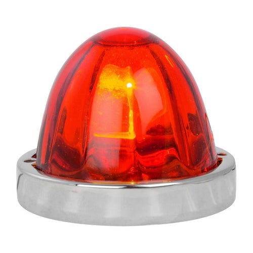 Flush Mount Large Glass Marker Light Kit Red Watermelon