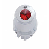 Center A/C Control Knob For 2006+ Kenworth - Red Crystal