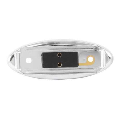 Chrome plastic bezel for medium rectangular marker lights