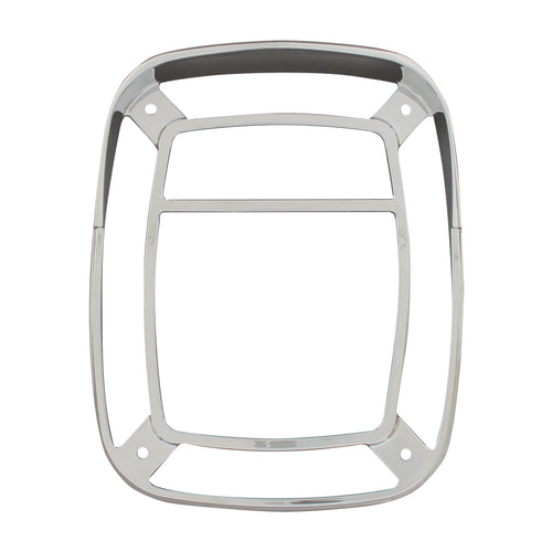 Chrome Plastic Light Rim W/Visor