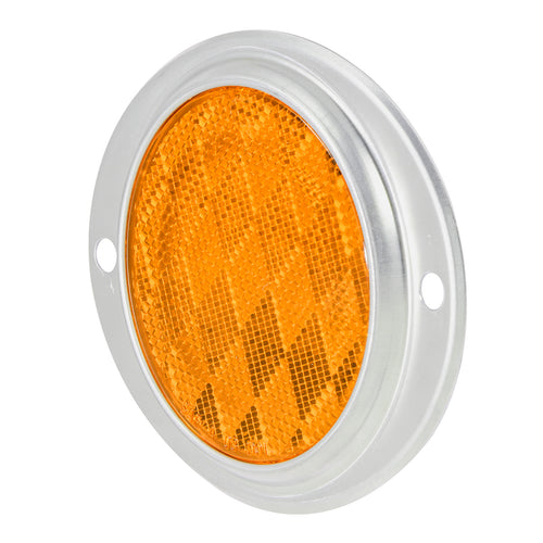 3” Round Reflector With Aluminum 2 Hole Screw-Mount Base