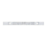 Stick-On Reflector Strip w/ Adhesive Backing & 2 Screw Mount  White