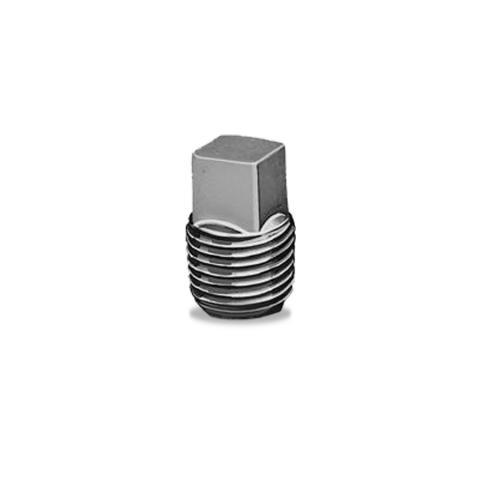 Tramec Square-Head Pipe Plug, Cored, 1/2"