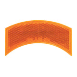 Half Moon Stick-On Reflector Amber
