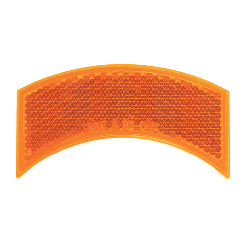 Half Moon Stick-On Reflector Amber